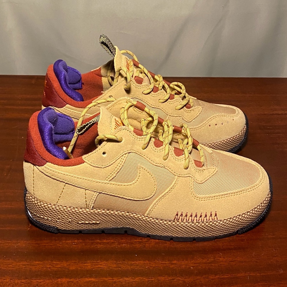 Nike  Air Force 1 Wild Wheat Gold Rugged Orange  FB2348-700 size 7